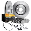 6222-63426 Brake Rotors w/Heavy-Duty Brake Pads/Sensor & Hardware Kit, Fits Select Mercedes-Benz, Position: Front - image 2