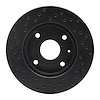 623-01010L Drilled Brake Rotor [Black], 2004-2010 Multiple Makes/Models, Position: Front Left - image 1