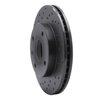 623-01010L Drilled Brake Rotor [Black], 2004-2010 Multiple Makes/Models, Position: Front Left - image 2