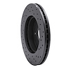 623-01010R Drilled Brake Rotor [Black], 2004-2010 Multiple Makes/Models, Position: Front Right - image 1