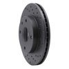 623-01010R Drilled Brake Rotor [Black], 2004-2010 Multiple Makes/Models, Position: Front Right - image 2