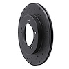623-01012L Drilled Brake Rotor [Black], 1996-1998 Suzuki, Position: Front Left - image 1