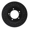 623-01012L Drilled Brake Rotor [Black], 1996-1998 Suzuki, Position: Front Left - image 3