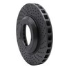 623-02012D Drilled Brake Rotor [Black], 1982-1989 Porsche, Position: Right Front - image 2