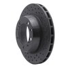 623-02013D Drilled Brake Rotor [Black], 1982-1989 Porsche, Position: Left Front - image 2