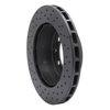 623-02013D Drilled Brake Rotor [Black], 1982-1989 Porsche, Position: Left Front - image 3