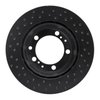 623-02013D Drilled Brake Rotor [Black], 1982-1989 Porsche, Position: Left Front - image 4