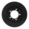 623-02019R Drilled Brake Rotor [Black], 1987-1995 Porsche, Position: Front Right - image 3