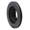 623-02019R Drilled Brake Rotor [Black], 1987-1995 Porsche, Position: Front Right - image 4