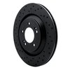 623-03062L Drilled Brake Rotor [Black], 2019-2021 Kia/Hyundai/Genesis, Position: Rear Left - image 2