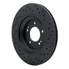 623-03062L Drilled Brake Rotor [Black], 2019-2021 Kia/Hyundai/Genesis, Position: Rear Left - image 4