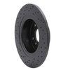 623-11004R Drilled Brake Rotor [Black], 1994-2004 Land Rover, Position: Rear Right - image 3