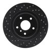 623-11004R Drilled Brake Rotor [Black], 1994-2004 Land Rover, Position: Rear Right - image 4