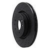 623-11011L Drilled Brake Rotor [Black], 2006-2017 Land Rover, Position: Front Left - image 1