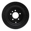 623-11012R Drilled Brake Rotor [Black], 2005-2007 Land Rover, Position: Rear Right - image 3