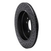 623-11012R Drilled Brake Rotor [Black], 2005-2007 Land Rover, Position: Rear Right - image 4