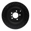 623-11016R Drilled Brake Rotor [Black], 2006-2012 Land Rover, Position: Rear Right - image 3