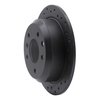 623-20004L Drilled Brake Rotor [Black], 1986-1989 Jaguar, Position: Rear Left - image 3