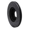 623-21032L Drilled Brake Rotor [Black], 2012-2016 Kia/Hyundai/Genesis, Position: Front Left - image 2