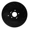 623-21039L Drilled Brake Rotor [Black], Fits Select Kia/Hyundai/Genesis, Position: Rear Left - image 3