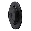 623-21039R Drilled Brake Rotor [Black], Fits Select Kia/Hyundai/Genesis, Position: Rear Right - image 1