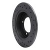 623-27027L Drilled Brake Rotor [Black], 2000-2007 Multiple Makes/Models, Position: Rear Left - image 2