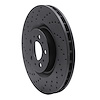 623-27031L Drilled Brake Rotor [Black], 2004-2007 Volvo, Position: Front Left - image 1