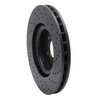 623-27031L Drilled Brake Rotor [Black], 2004-2007 Volvo, Position: Front Left - image 3