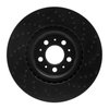 623-27031L Drilled Brake Rotor [Black], 2004-2007 Volvo, Position: Front Left - image 4