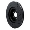 623-27036L Drilled Brake Rotor [Black], 2007-2016 Volvo, Position: Front Left - image 4