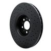 623-27040L Drilled Brake Rotor [Black], 2003-2009 Volvo, Position: Front Left - image 4