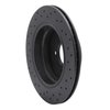 623-31025R Drilled Brake Rotor [Black], 1988-1994 BMW, Position: Rear Right - image 3