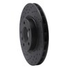 623-31037D Drilled Brake Rotor [Black], 1995-2002 BMW, Position: Right Front - image 2