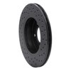 623-31046L Drilled Brake Rotor [Black], 1999-2008 BMW, Position: Front Left - image 4