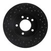 623-31046R Drilled Brake Rotor [Black], 1999-2008 BMW, Position: Front Right - image 2