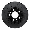 623-31051R Drilled Brake Rotor [Black], 2000-2003 BMW, Position: Front Right - image 1