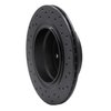 623-31061L Drilled Brake Rotor [Black], 2003-2008 BMW, Position: Rear Left - image 4