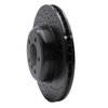 623-31063R Drilled Brake Rotor [Black], 2004-2010 BMW, Position: Front Right - image 2