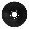 623-31063R Drilled Brake Rotor [Black], 2004-2010 BMW, Position: Front Right - image 4