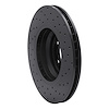 623-31082L Drilled Brake Rotor [Black], 2007-2015 BMW, Position: Front Left - image 1