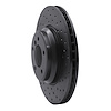 623-31082R Drilled Brake Rotor [Black], 2007-2015 BMW, Position: Front Right - image 1