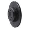 623-31085L Drilled Brake Rotor [Black], 2006-2013 BMW, Position: Front Left - image 3