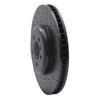 623-31093D Drilled Brake Rotor [Black], 2009-2017 BMW, Position: Right Front - image 2
