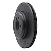 623-31105R Drilled Brake Rotor [Black], 2011-2016 BMW, Position: Front Right - image 1