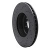 623-31105R Drilled Brake Rotor [Black], 2011-2016 BMW, Position: Front Right - image 4