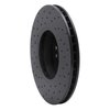 623-31135R Drilled Brake Rotor [Black], 2000-2006 BMW, Position: Front Right - image 2