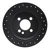 623-32003R Drilled Brake Rotor [Black], 2007-2015 Mini, Position: Rear Right - image 1