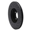 623-32004L Drilled Brake Rotor [Black], 2007-2008 Mini, Position: Front Left - image 4