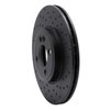 623-32004R Drilled Brake Rotor [Black], 2007-2008 Mini, Position: Front Right - image 2
