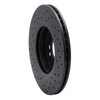 623-32004R Drilled Brake Rotor [Black], 2007-2008 Mini, Position: Front Right - image 3
